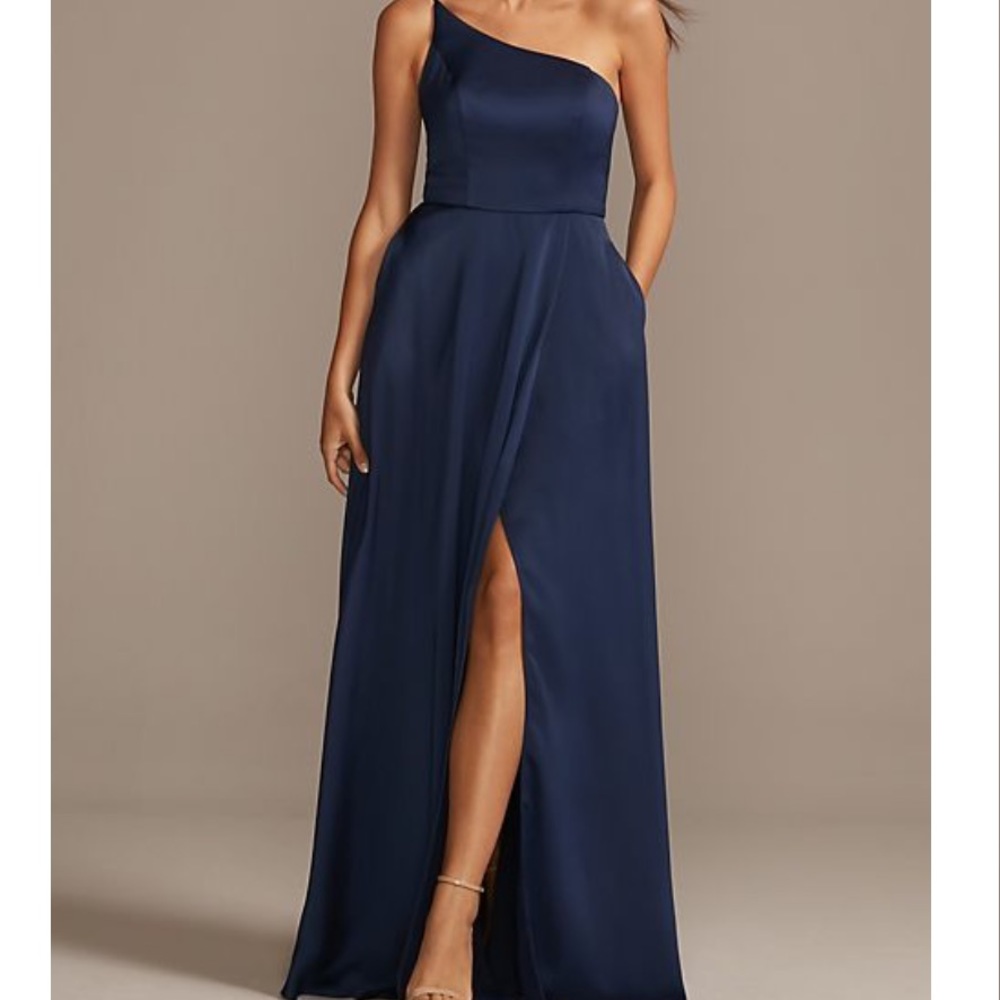 Navy blue bridesmaid dress